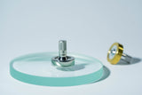 Spinning Base - 100mm Glass Concave Lens - Bruce Charles Designs