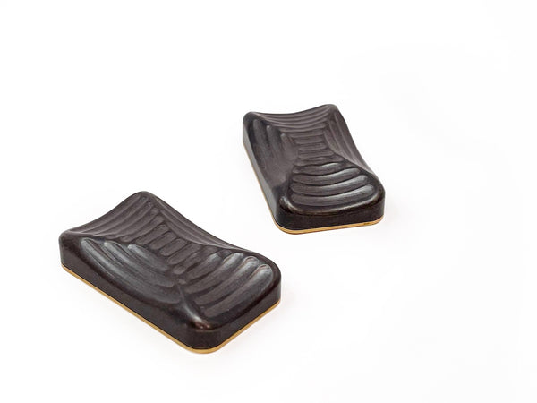*Shop Seconds* Lowrey Dark Tumbled Titanium & Brass Magnetic Slider - Bruce Charles Designs