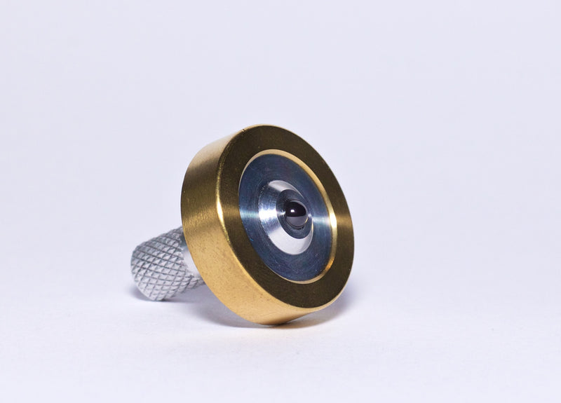Schulte Fused Aluminum & Brass Spinning Top - Bruce Charles Designs