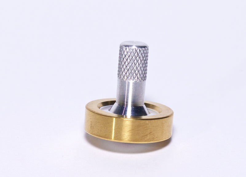 Schulte Fused Aluminum & Brass Spinning Top - Bruce Charles Designs