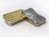 Lowrey Polished Stainless & Brass Magnetic Slider - Bruce Charles Designs