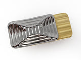 Lowrey Polished Stainless & Brass Magnetic Slider - Bruce Charles Designs